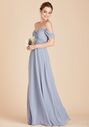 Birdy Grey Spence Convertible Dress in Dusty Blue V-Neck Bridesmaid Dress - thumbnail - 4