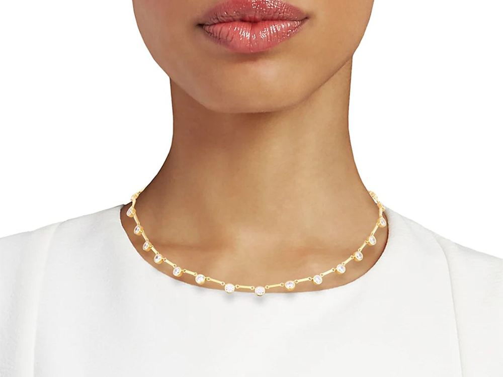 Classic Satin Choker with Round Charm Pendant Gorgeous and Elegant Dress Choker 
