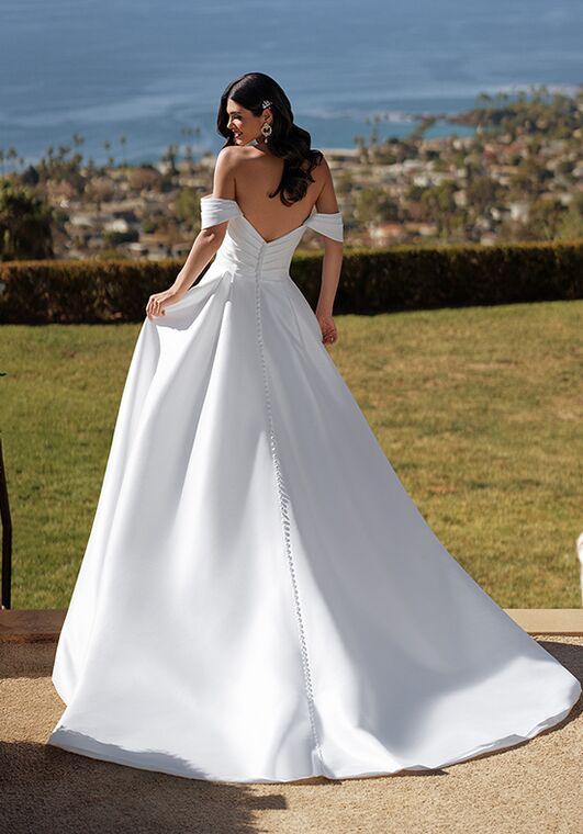 Moonlight Couture H1581 A-Line Wedding Dress - 3