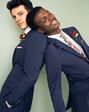 Suit Shop Men's Brilliant Blue Suit Tuxedo - thumbnail - 4