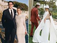 13 Rare Photos of Celebrity Rehearsal Dinner Dresses