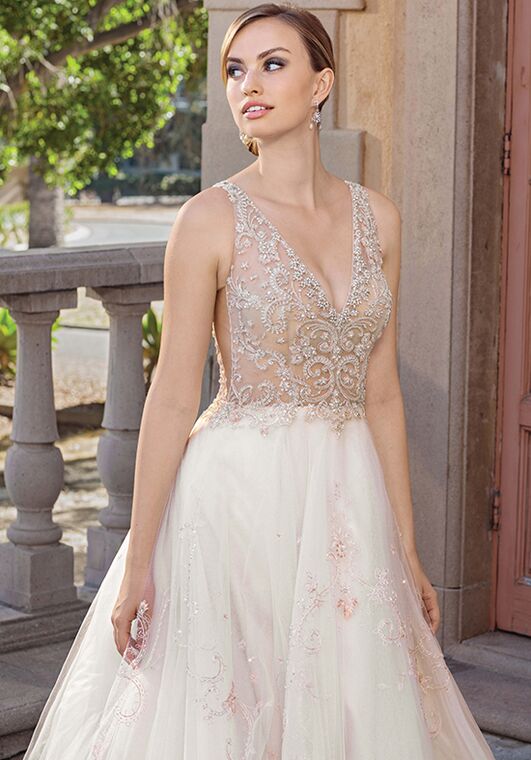 Casablanca Bridal 2316 Sable A-Line Wedding Dress - 3