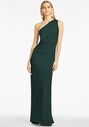 Sachin & Babi Cece Gown - Emerald One Shoulder Bridesmaid Dress - thumbnail - 1