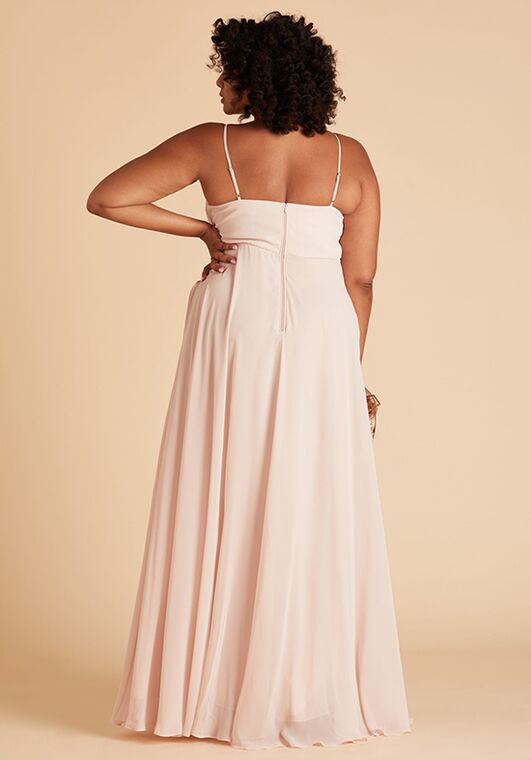 Birdy Grey Kaia Curve Dress in Pale Blush V-Neck Bridesmaid Dress - 2