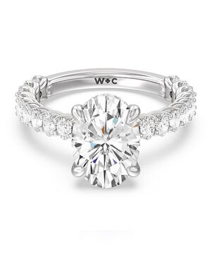With Clarity Oval Cut Engagement Ring