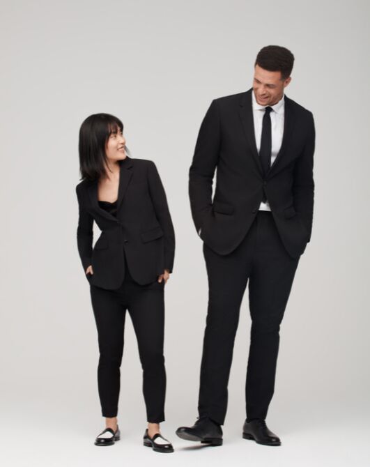 Suit Shop Men's Black Suit Tuxedo - 6