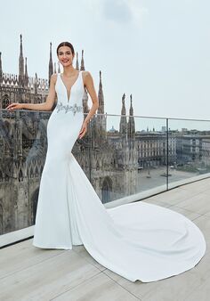 Demetrios 1141 Sheath Wedding Dress