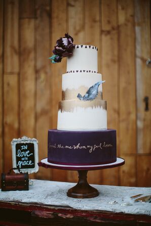 Boho-Inspired Wedding Cake
