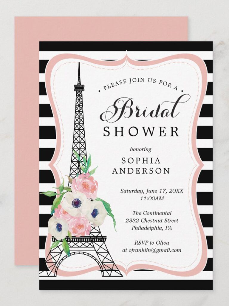 Parisian Coco Chanel Themed Bridal Shower - Inspired By This