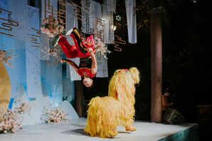 Chinese Performers and Dancers at Wedding in Zhangjiajie, China