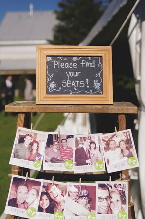 Polaroid-Inspired Escort Cards