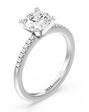 With Clarity Classic Princess, Asscher, Cushion, Emerald, Marquise, Pear, Radiant, Round, Oval Cut Engagement Ring - thumbnail - 2