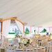 Antiqued Dining Chairs and Romantic Garden Centerpieces