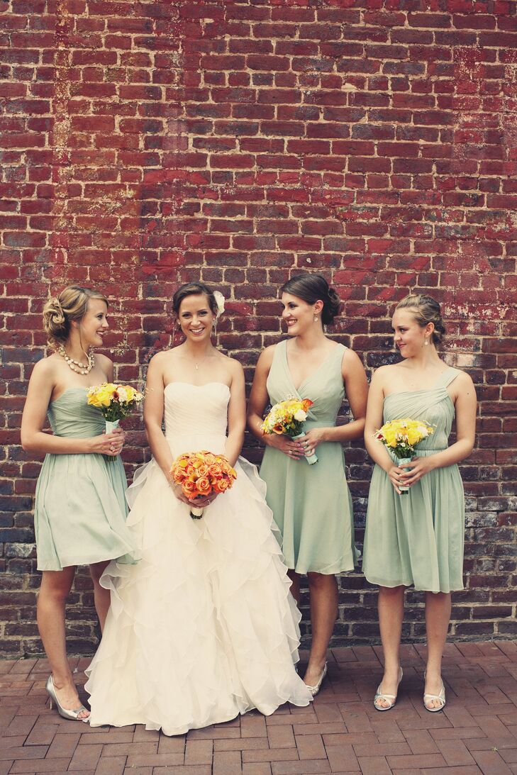 Ruffled Wedding Dress