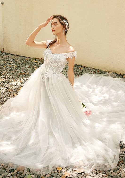 AW Bridal AW FARRAH WEDDING DRESS A-Line Wedding Dress - 5