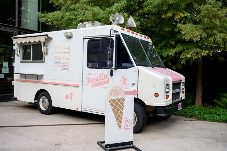 Ice Cream Truck During Reception at South Congress Hotel in Austin, Texas