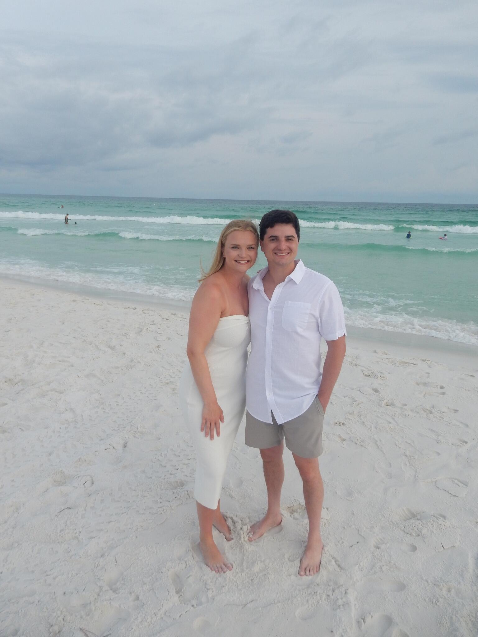 First beach trip. 