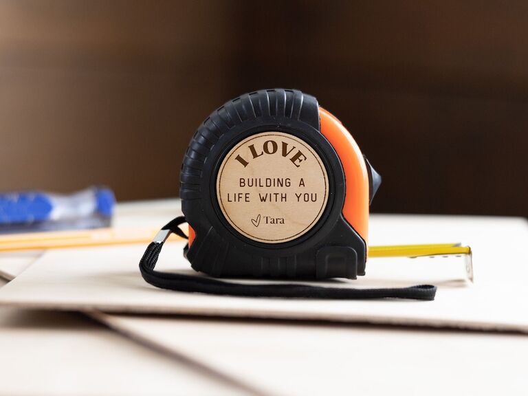 Custom tape measure from Etsy