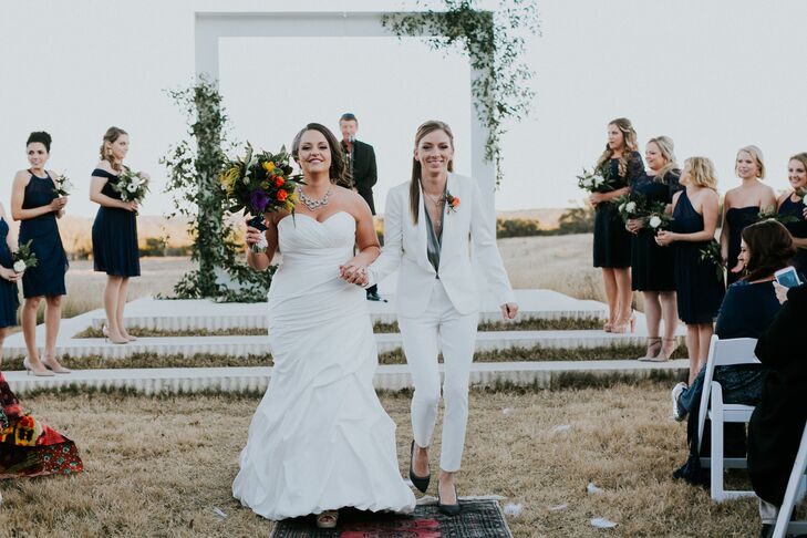 Chic White Bridal Suit