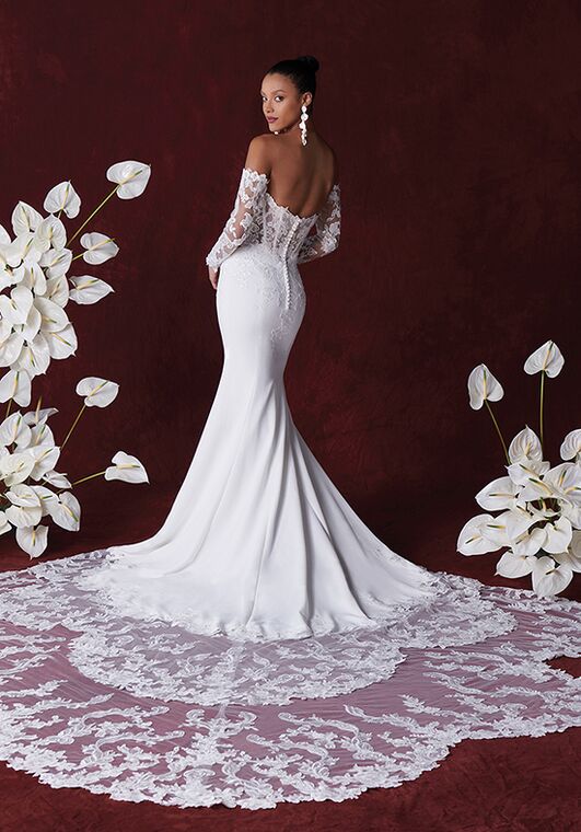 Justin Alexander Hope Fit-and-Flare Wedding Dress - 4