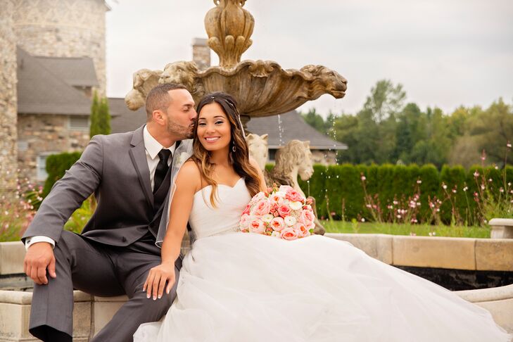 Desiree Kapp (28 and a nursing student) and Matthew Trevino (24 and an instrumentation and controls technician) held a classic, romantic wedding, with