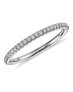 Blue Nile 601080W14 White Gold Wedding Ring