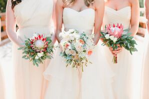 Protea and Eucalyptus Bouquets