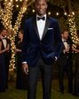BLACKTIE LIAM Navy Velvet Wedding Tuxedo Blue Tuxedo - thumbnail - 1