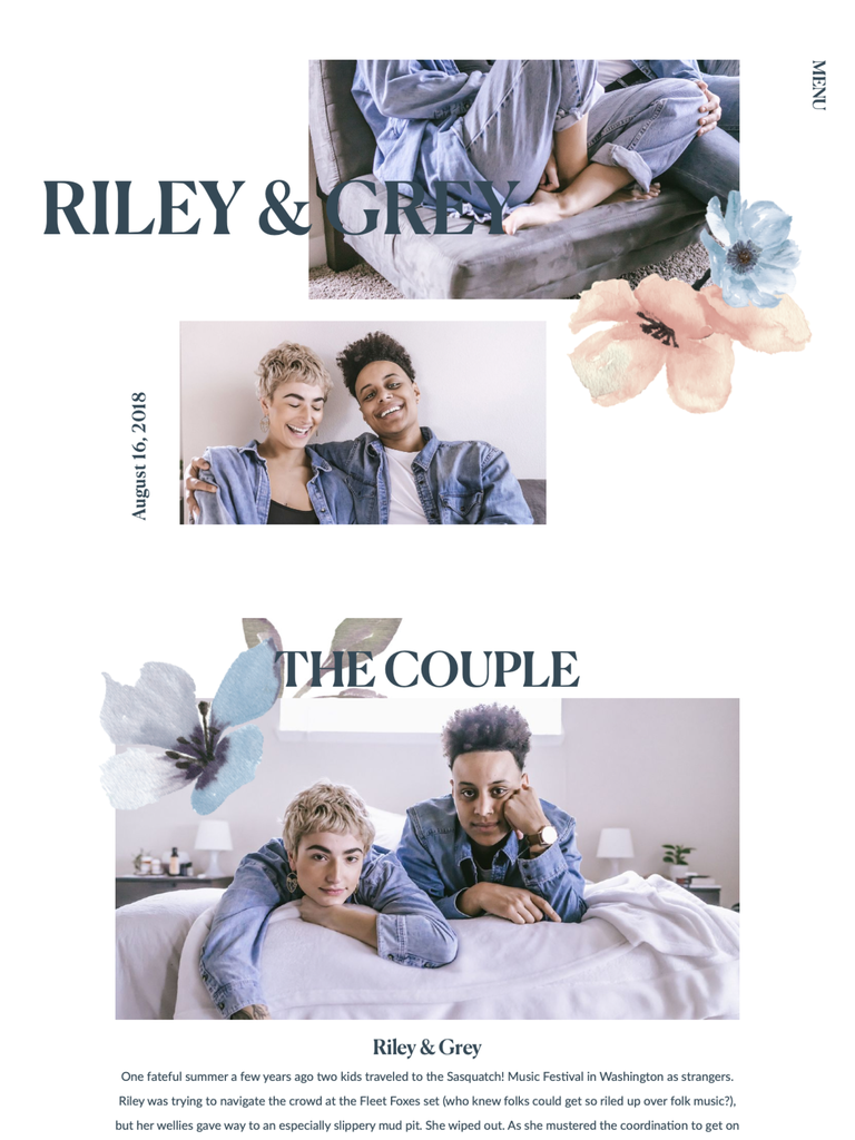 Riley & Grey Wedding Website