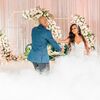 One Couple's Glam Pink-and-Teal Wedding at The River View at Occoquan Amid the COVID-19 Pandemic