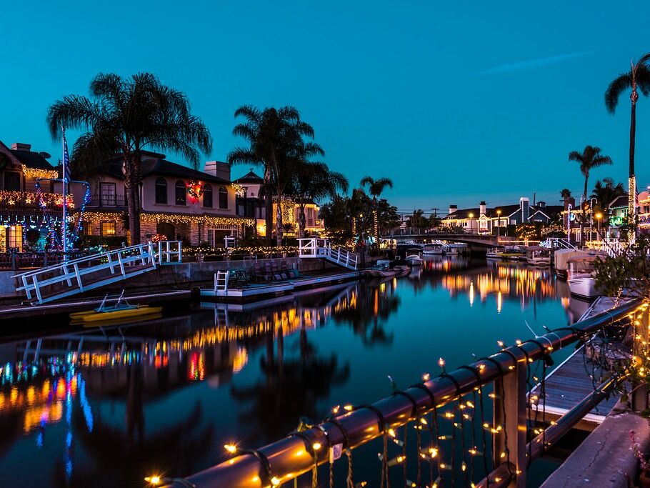 Picture of Naples Canals Christmas Lights
