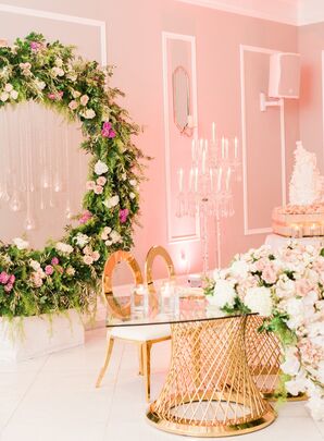 Luxurious Sweetheart Table at The Bellevue Conference & Event Center in Chantilly, Virginia