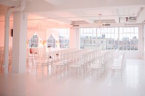 All-White Loft Ceremony
