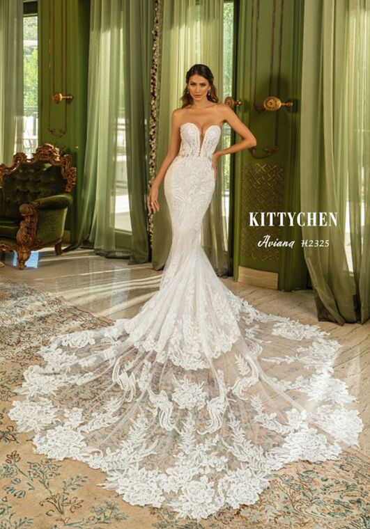 KITTYCHEN AVIANA, H2325 Fit-and-Flare Wedding Dress - 5