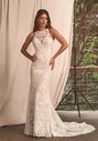 Lillian West 66282 Fit-and-Flare Wedding Dress - thumbnail - 1