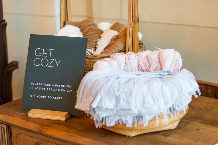 Shawls for Wedding at The Meridian House in Washington, D.C.