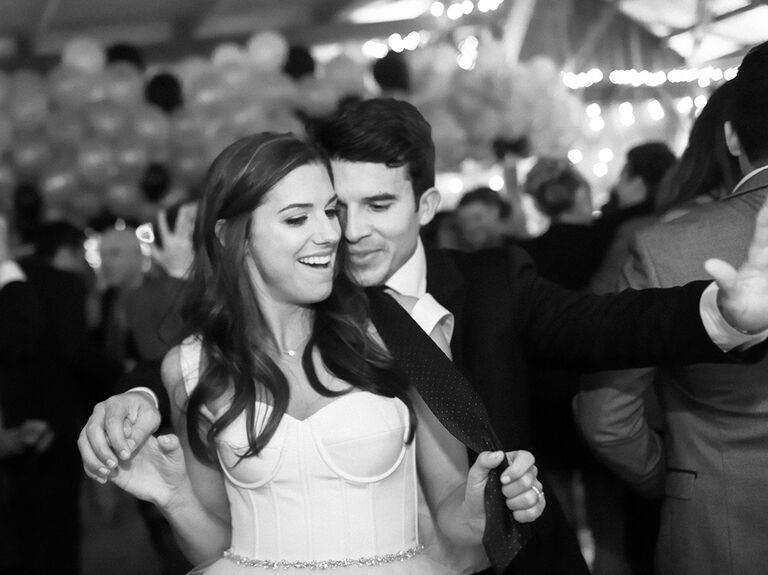 Alex Morgan and Servando Carrasco dancing at their wedding