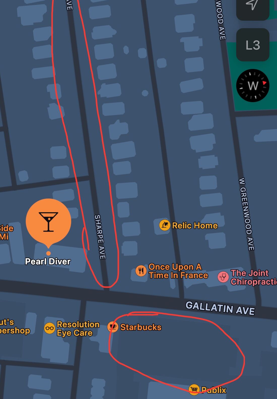 Picture of Parking at Pearl Diver