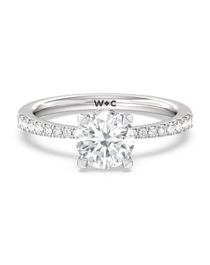 With Clarity Cushion, Heart, Round, Oval Cut Engagement Ring