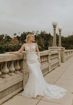 Essense of Australia D3477 Fit-and-Flare Wedding Dress