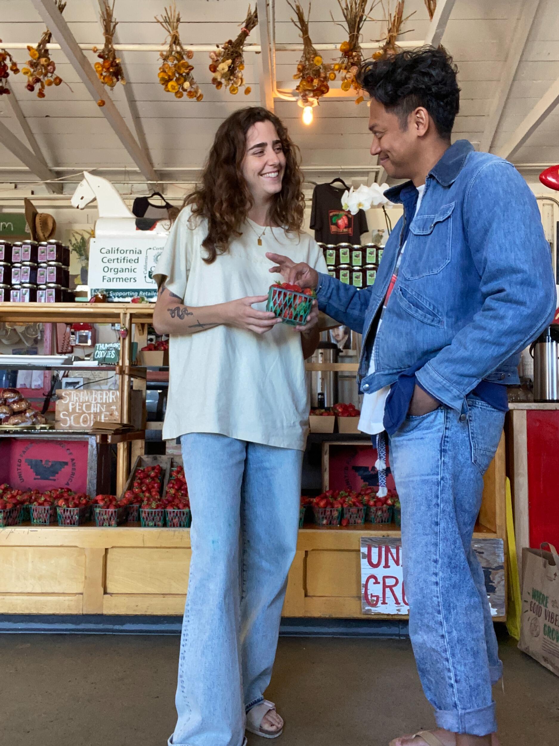 Hayley took Terry to a beautiful strawberry spot overlooking the Pacific. We didn’t know it then, but not long after, we’d be leaving San Diego and moving to Santa Cruz.