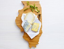 State-shaped AHeirloom cutting board