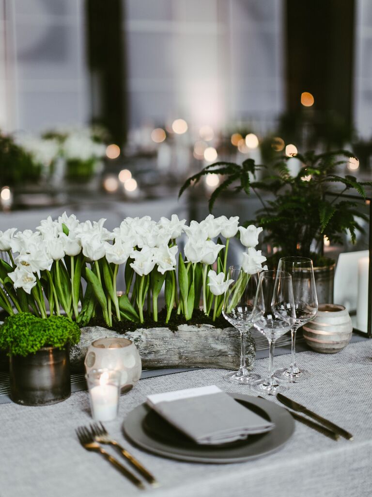 Wedding Centerpieces Box of Tulips