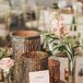 Etched Gold Votives and Single-Bud Vases