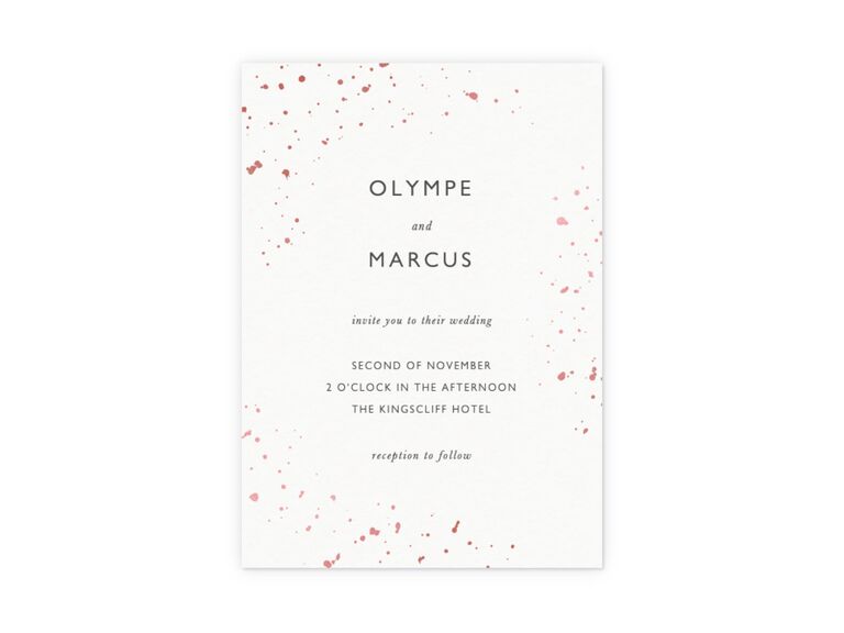 papier spot wedding invitation