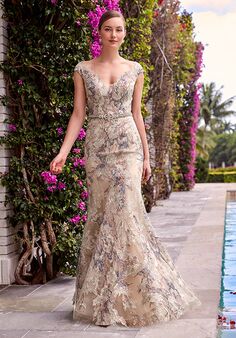 Ivonne D. 220D23 Champagne Mother Of The Bride Dress