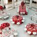 Wedding Reception With Red Linens at the New Orleans Museum of Modern Art