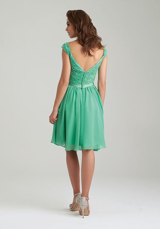 Allure Bridesmaids 1462 V-Neck Bridesmaid Dress - 2