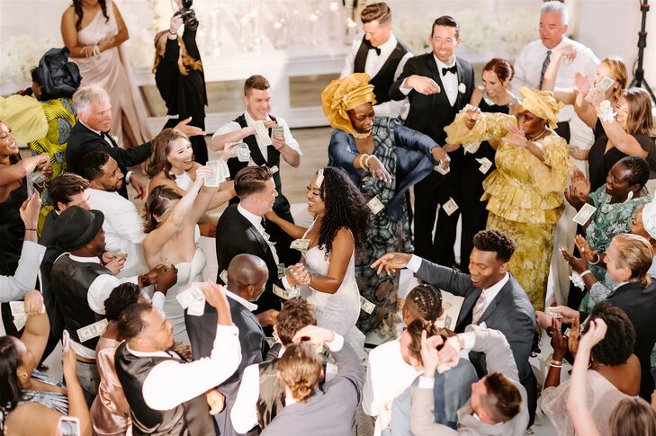Wedding Guests Dancing During Reception