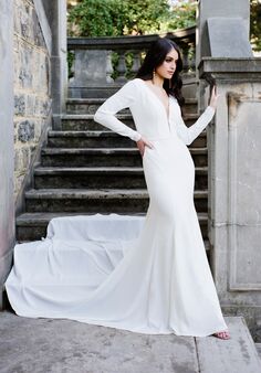 Essense of Australia D2972 Sheath Wedding Dress